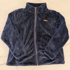 Columbia Men's Sherpa Fleece Jacket Blue Full Zip 3X Big and Tall